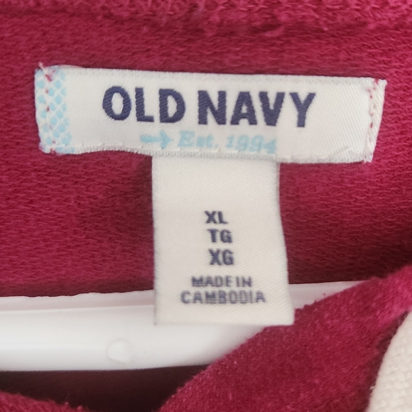 Old Navy Size XL Pink Hoodie - Picture 3 of 4